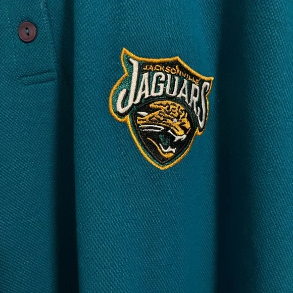 Jacksonville Teal Woman’s Jaguars Polo Sleeveless Top - Picture 3 of 9